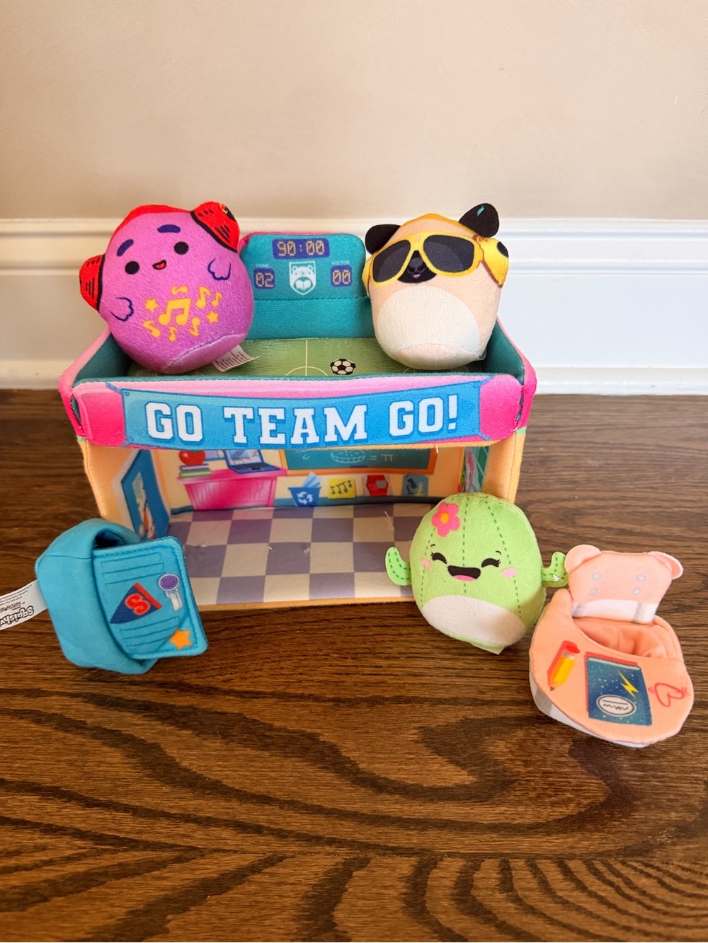 Squishville Academy & Soccer Deluxe by Squishmallows Mini Playset & Figures